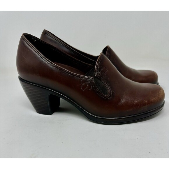 Dansko Women's Pump Brown Nappa Leather Slip On Shoes Size 34 FW035 - Picture 1 of 7